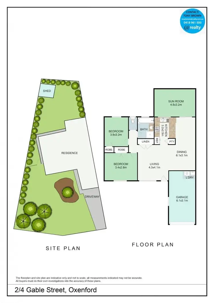 Floorplan of Homely semi-detached listing, 2/4 Gable Street, Oxenford QLD 4210