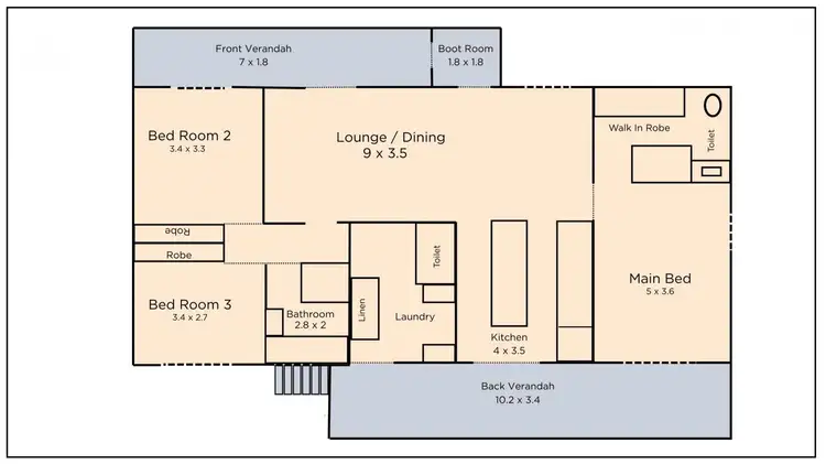 Floorplan of Homely house listing, 105S Derby Street, Walcha NSW 2354