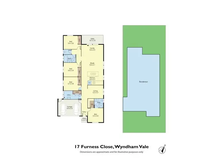 Floorplan of Homely house listing, 17 Furness Close, Wyndham Vale VIC 3024