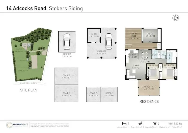 Floorplan of Homely rural property listing, 14 Adcocks Road, Stokers Siding NSW 2484