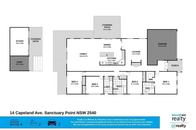Floorplan of Homely house listing, 14 Capeland Avenue, Sanctuary Point NSW 2540
