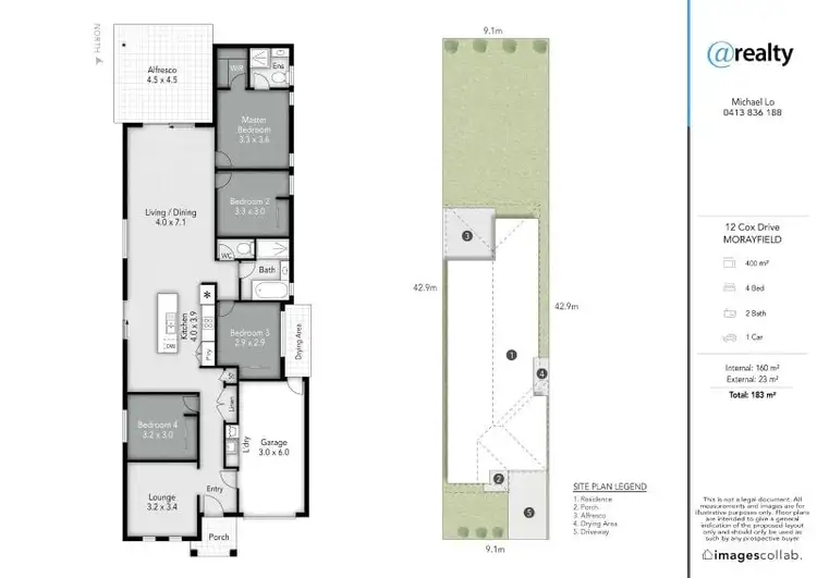 Floorplan of Homely house listing, 12 Cox Drive, Morayfield QLD 4506