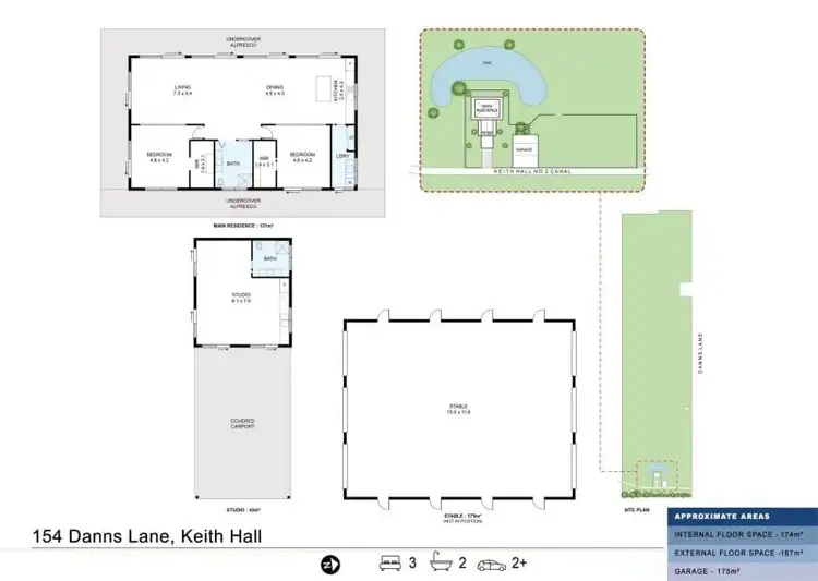 Floorplan of Homely rural property listing, 154 Danns Lane, Keith Hall NSW 2478