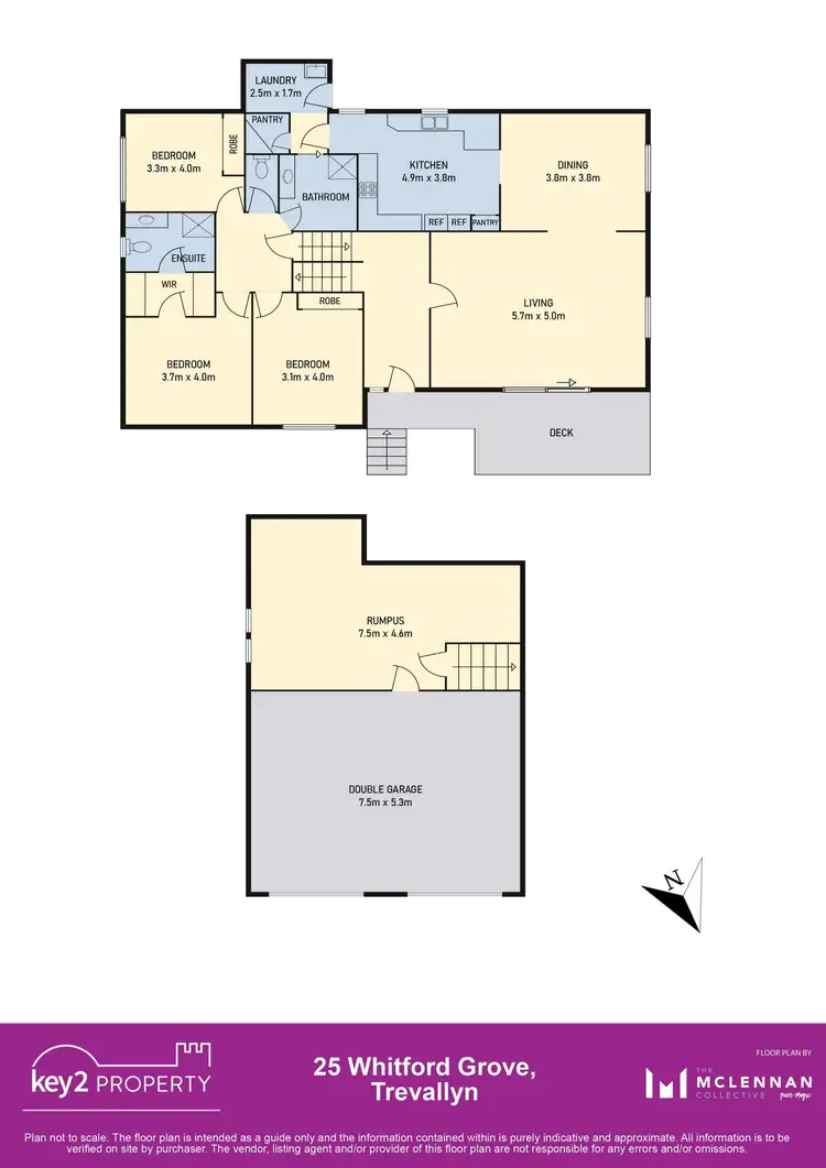 Floorplan of Homely house listing, 25 Whitford Grove, Trevallyn TAS 7250