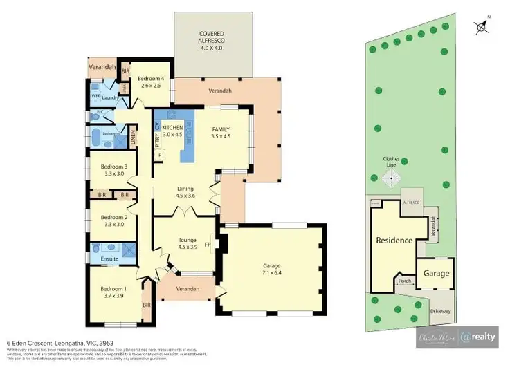 Floorplan of Homely house listing, 6 Eden Crescent, Leongatha VIC 3953