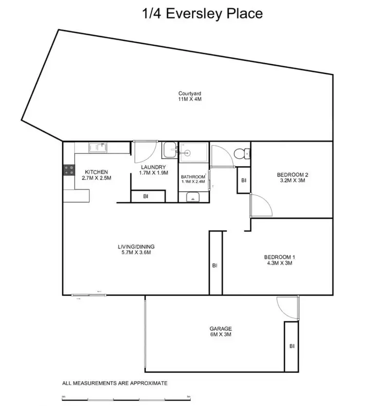 Floorplan of Homely villa listing, 1/4 Eversley Place, Grafton NSW 2460