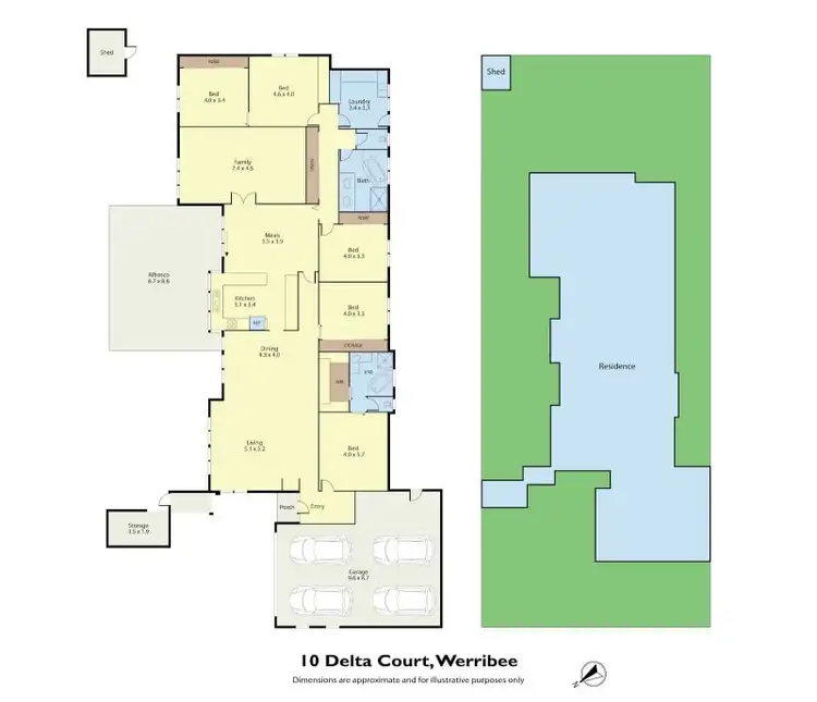 Floorplan of Homely house listing, 10 Delta Court, Werribee VIC 3030