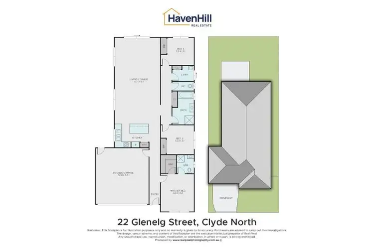 Floorplan of Homely house listing, 22 Glenelg Street, Clyde North VIC 3978