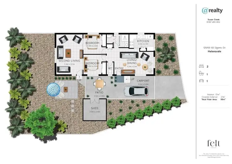 Floorplan of Homely house listing, 126/66-86 Siganto Drive, Helensvale QLD 4212