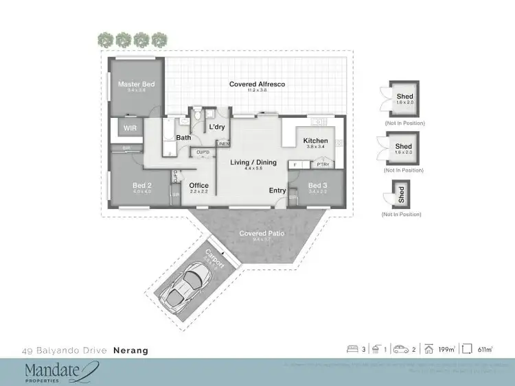 Floorplan of Homely house listing, 49 Balyando Drive, Nerang QLD 4211
