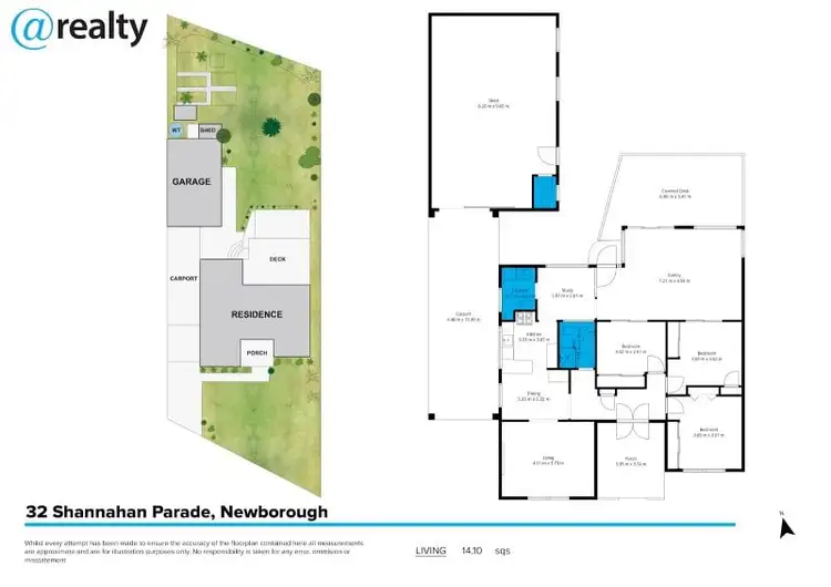 Floorplan of Homely house listing, 32 Shanahan Parade, Newborough VIC 3825