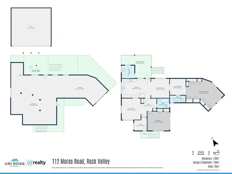 Floorplan of Homely rural property listing, 112 Moras Road, Rock Valley NSW 2480