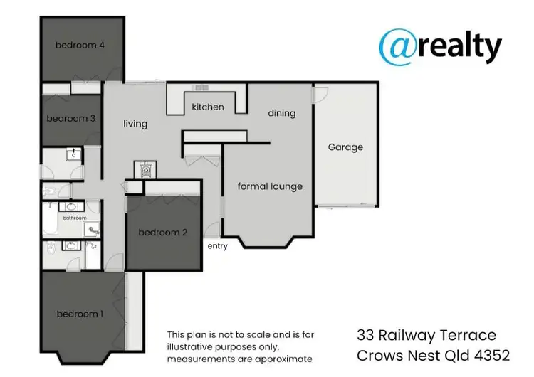 Floorplan of Homely house listing, 33 Railway Terrace, Crows Nest QLD 4355