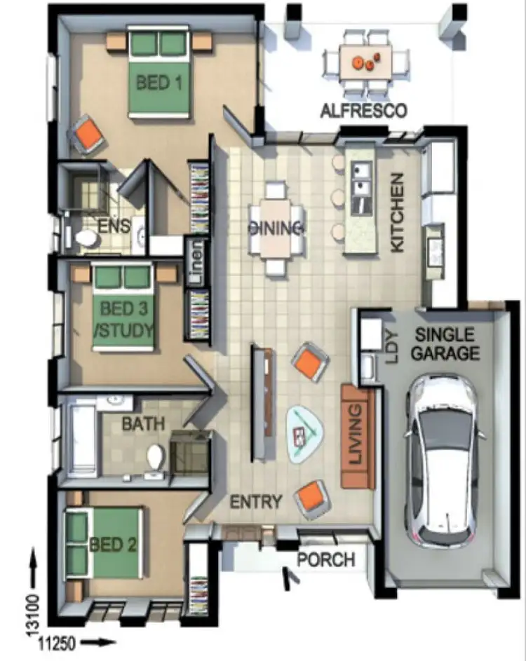Floorplan of Homely house listing, 7 Kanimbla Avenue, Cooloola Cove QLD 4580