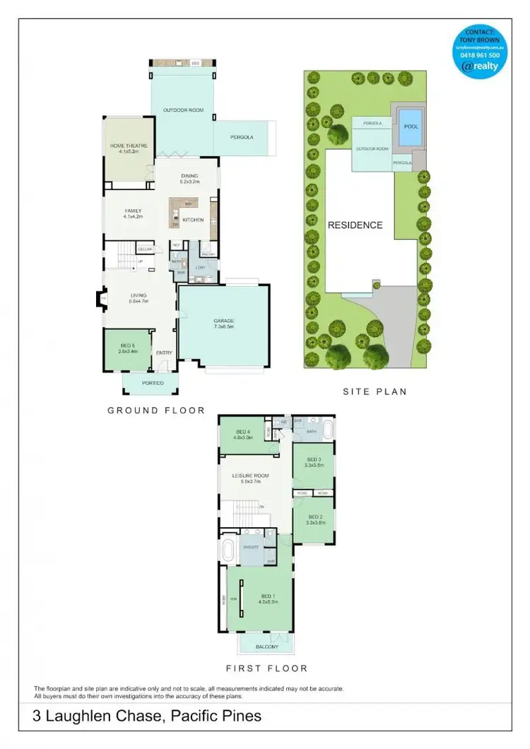 Floorplan of Homely house listing, 3 Laughlen Chase, Pacific Pines QLD 4211