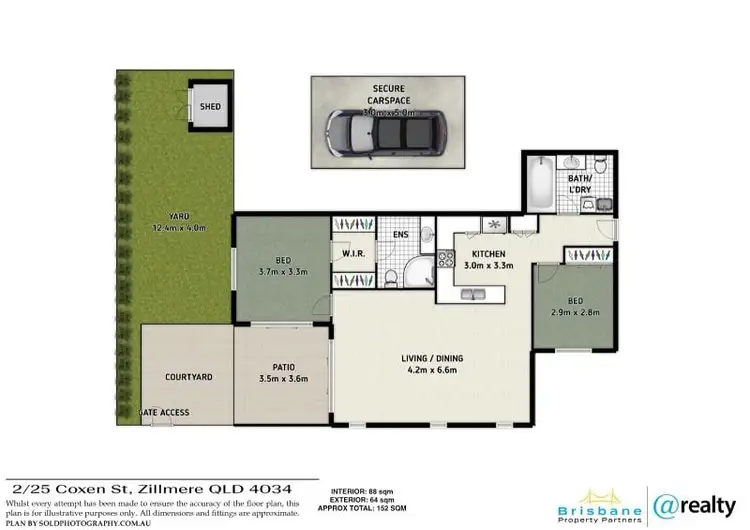 Floorplan of Homely apartment listing, 2/25 Coxen Street, Zillmere QLD 4034