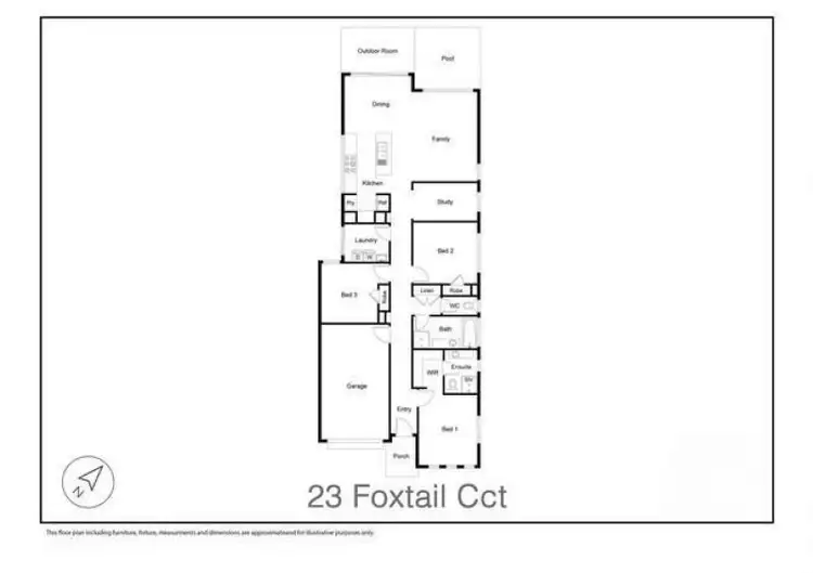 Floorplan of Homely house listing, 23 Foxtail Circuit, Mountain Creek QLD 4557
