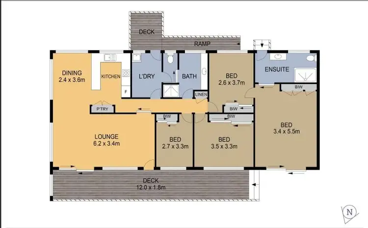 Floorplan of Homely rural property listing, 81 Old Highway, Narooma NSW 2546