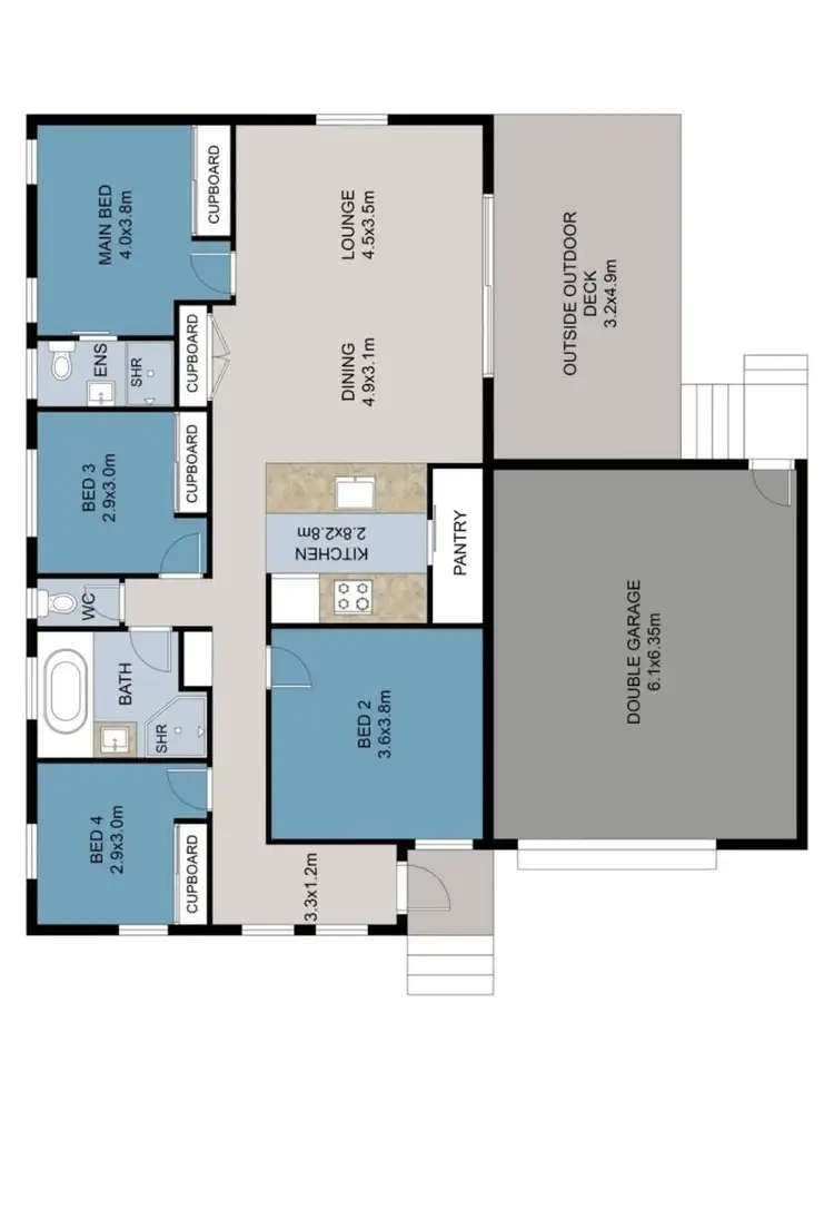 Floorplan of Homely house listing, 1A Orchid Road, Mullaway NSW 2456