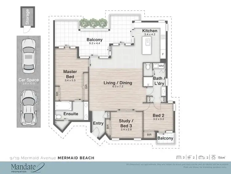 Floorplan of Homely unit listing, 9/19 Mermaid Avenue, Mermaid Beach QLD 4218