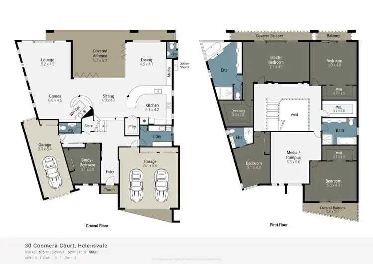 Floorplan of Homely house listing, 30 Coomera Court, Helensvale QLD 4212