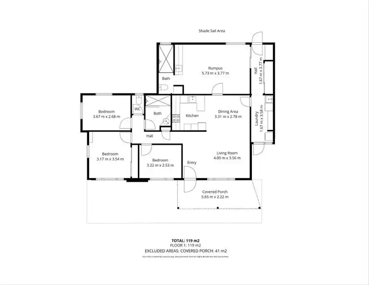 Floorplan of Homely house listing, 57 Celeber Drive, Beaconsfield QLD 4740