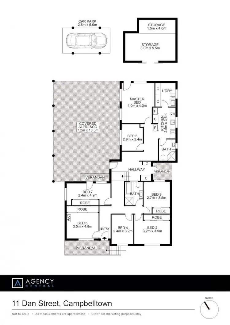 Floorplan of Homely house listing, 11 Dan Street, Campbelltown NSW 2560