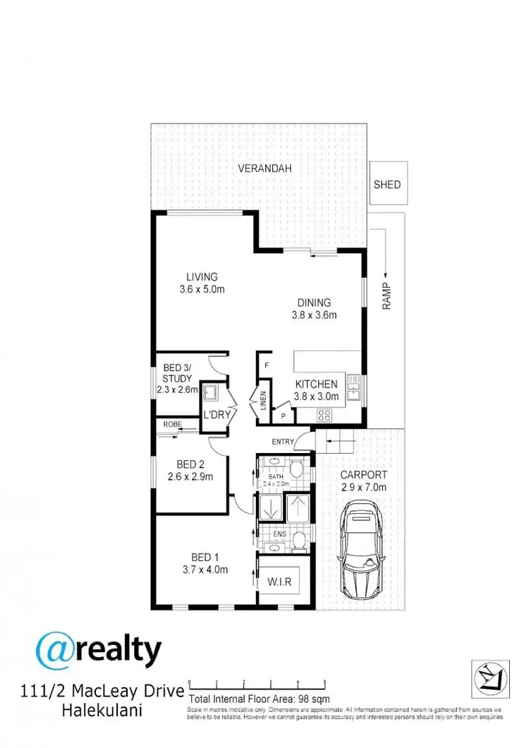 Floorplan of Homely villa listing, 111/2 MacLeay Drive, Halekulani NSW 2262