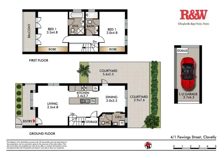 Floorplan of Homely apartment listing, 4/1 Fewings Street, Clovelly NSW 2031