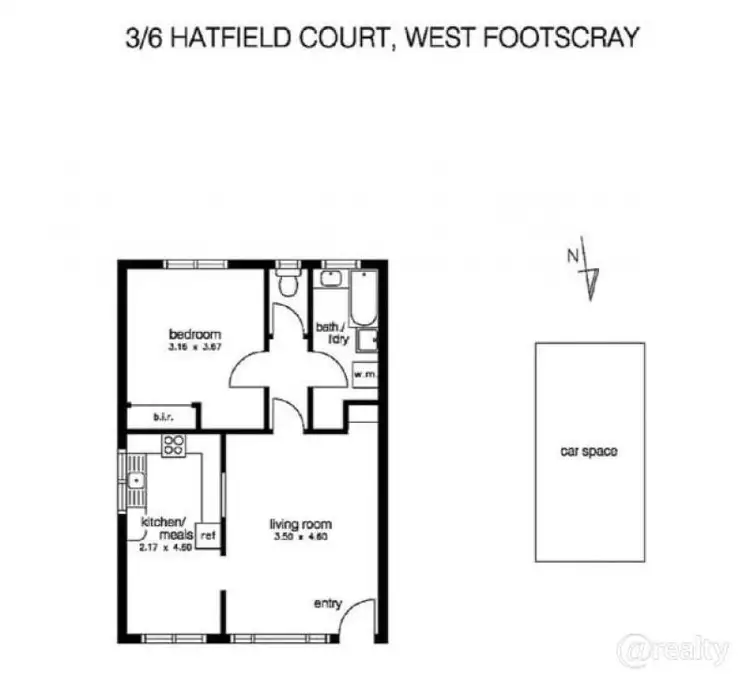 Floorplan of Homely house listing, 3/6 Hatfield Court, West Footscray VIC 3012