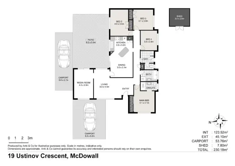 Floorplan of Homely house listing, 19 Ustinov Crescent, Mcdowall QLD 4053