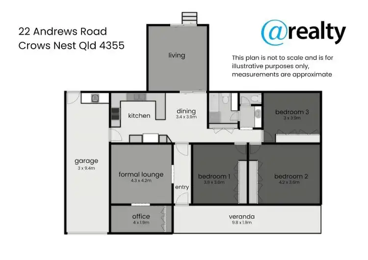 Floorplan of Homely house listing, 22 Andrews Road, Crows Nest QLD 4355