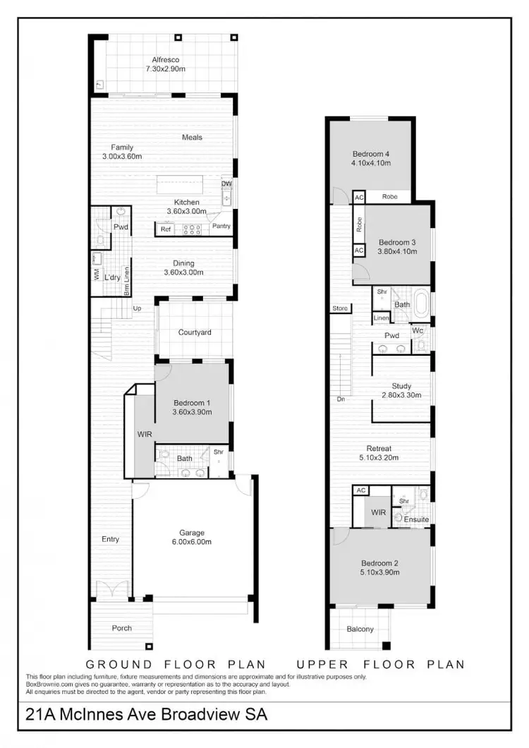 Floorplan of Homely house listing, 21B McInnes Avenue, Broadview SA 5083