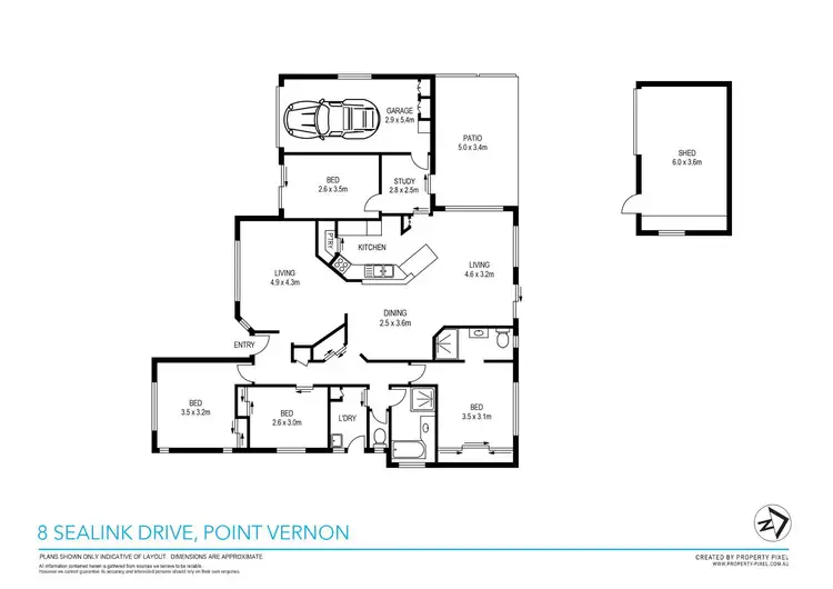 Floorplan of Homely house listing, 8 Sealink Drive, Point Vernon QLD 4655