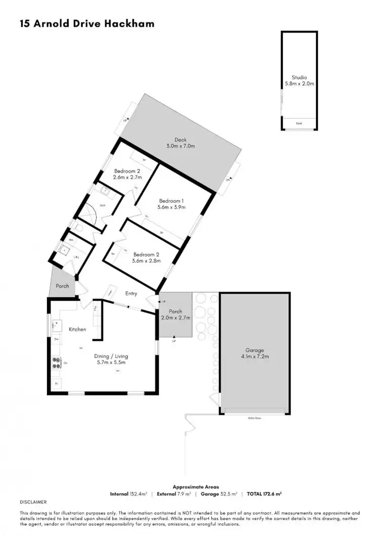 Floorplan of Homely house listing, 15 Arnold Drive, Hackham SA 5163