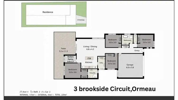 Floorplan of Homely house listing, 3 Brookside Circuit, Ormeau QLD 4208