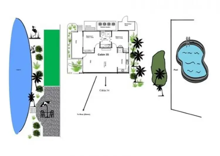 Floorplan of Homely unit listing, 35/38 David Low Way, Diddillibah QLD 4559