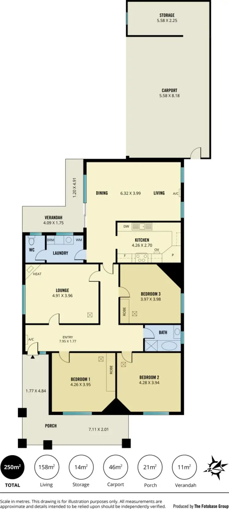 Floorplan of Homely house listing, 7 Ackland Avenue, Clarence Gardens SA 5039