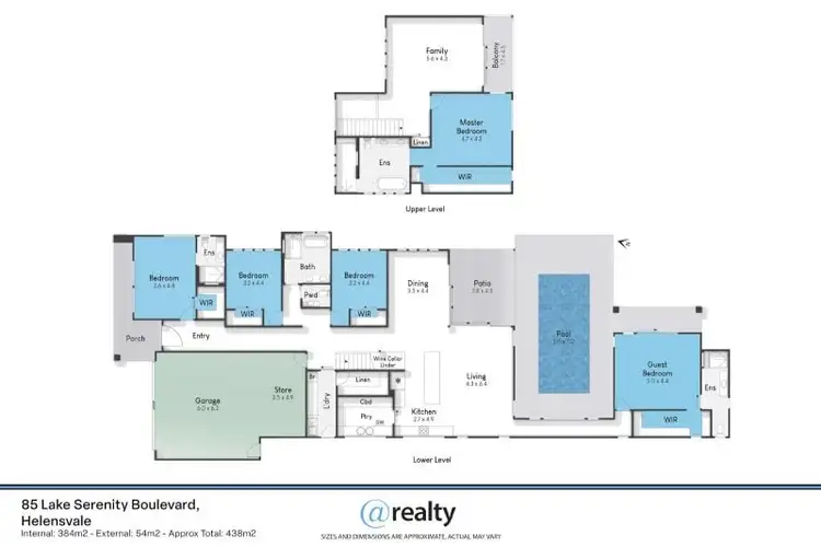 Floorplan of Homely house listing, 85 Lake Serenity Boulevard, Helensvale QLD 4212