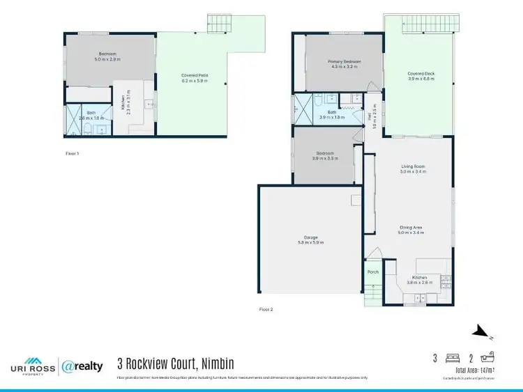 Floorplan of Homely house listing, 3 Rockview Court, Nimbin NSW 2480