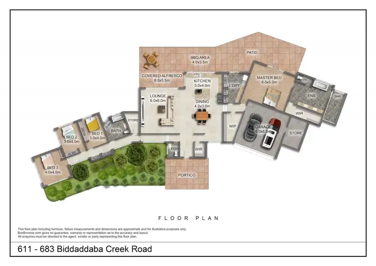 Floorplan of Homely rural property listing, 611 Biddaddaba Creek Road, Biddaddaba QLD 4275