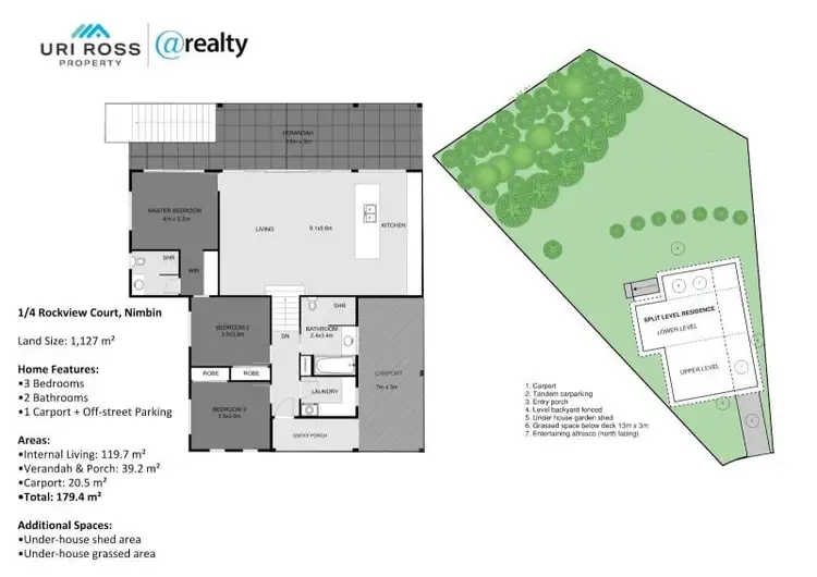 Floorplan of Homely unit listing, 1/4 Rockview Court, Nimbin NSW 2480