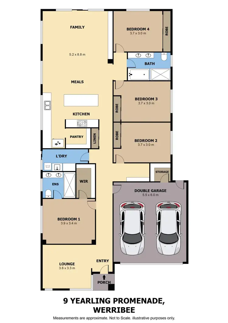 Floorplan of Homely house listing, 9 Yearling Promenade, Werribee VIC 3030