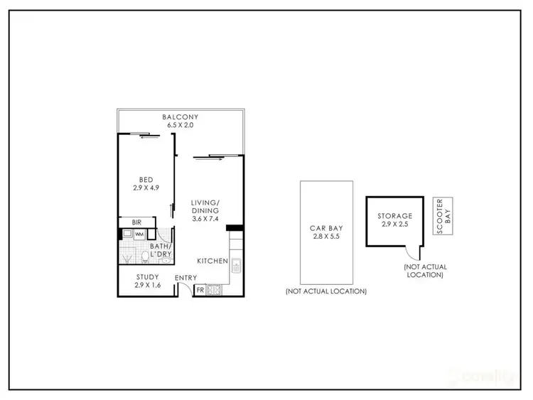 Floorplan of Homely apartment listing, 203/30 Hood Street, Subiaco WA 6008