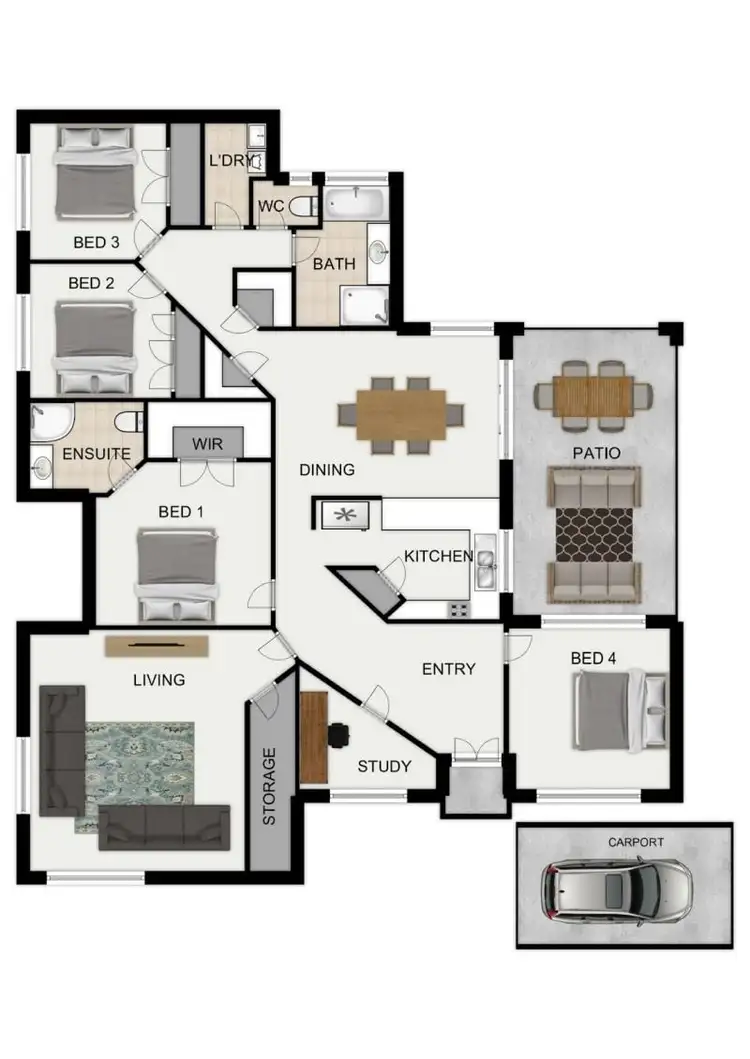 Floorplan of Homely house listing, 28 Forgan Smith Street, Collingwood Park QLD 4301