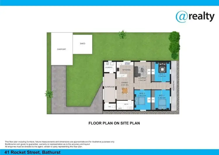 Floorplan of Homely house listing, 41 Rocket Street, Bathurst NSW 2795