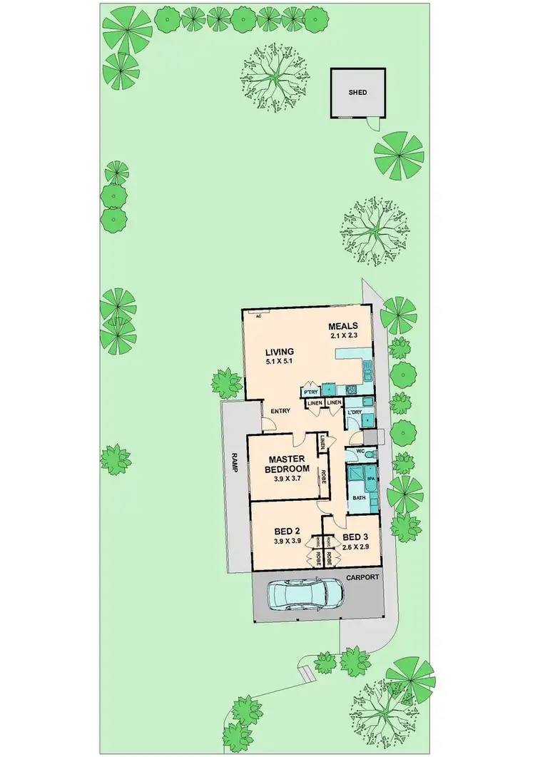 Floorplan of Homely house listing, 6 LINTON STREET, (WATERFORD PARK) WANDONG, Wandong VIC 3758