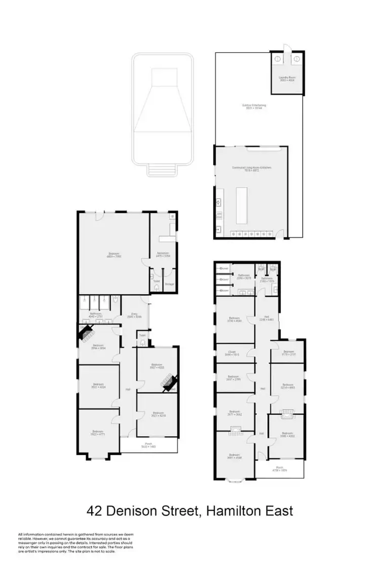 Floorplan of Homely block of units listing, 42-44 Dennison, Hamilton East NSW 2303