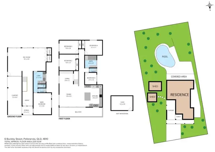 Floorplan of Homely house listing, 6 Buckby Street, Pallarenda QLD 4810