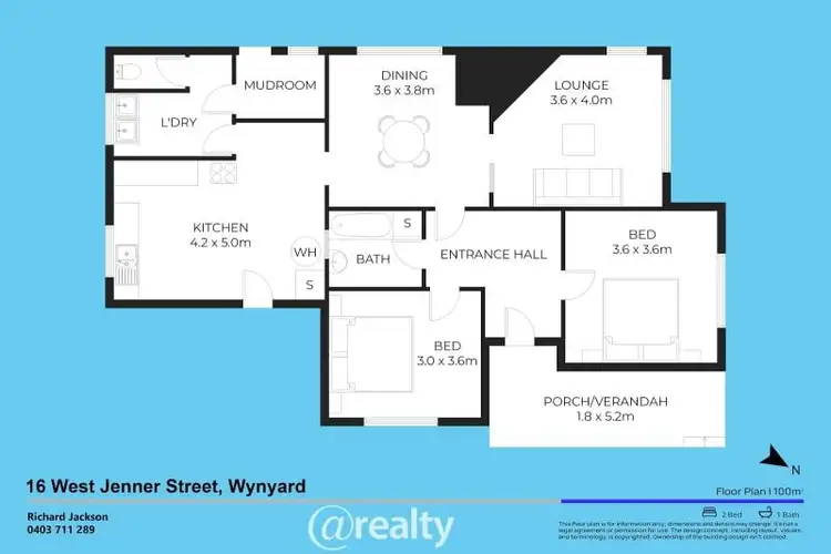 Floorplan of Homely house listing, 16 West Jenner Street, Wynyard TAS 7325